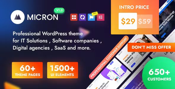 Micron - Multi-purpose Technology WordPress theme