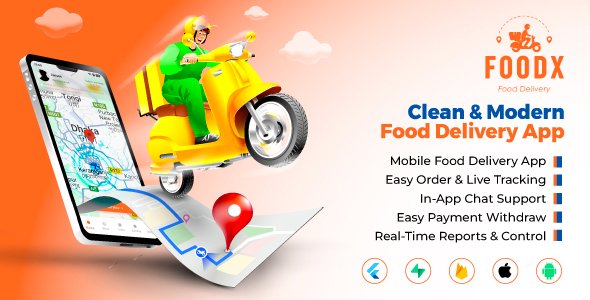 Foodx Multi Restaurant - Food Ordering Delivery Man App