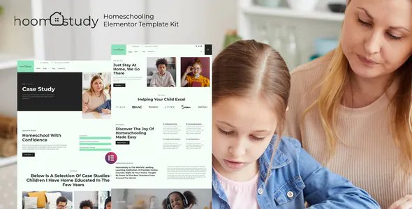 Hoomstudy - Homeschooling Elementor Template Kit