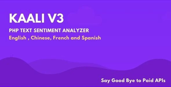 Kaali V3 - PHP Text Sentiment Analysis Utility