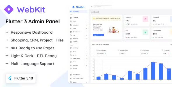WebKit - Flutter Admin Panel