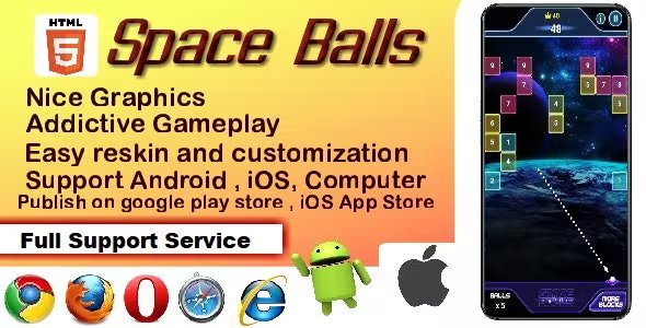 Space Balls HTML5 Game