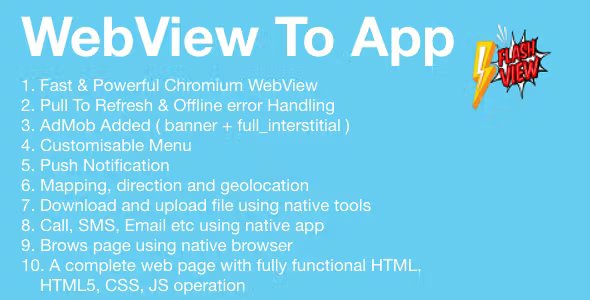 FlashView | Universal Android WebView App With Admobs