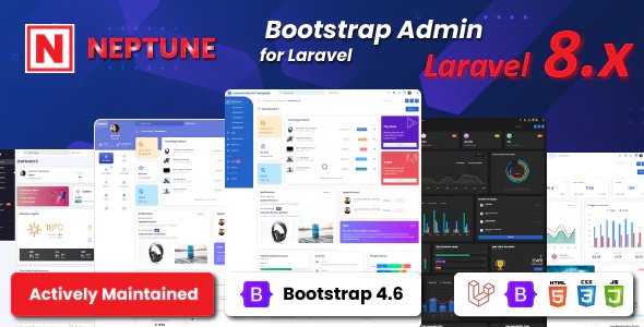 Neptune Laravel Admin UI Template