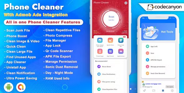 Android Phone Cleaner - Phone Booster, App Lock, File Manager, Battery Saver (Android 12 Supported)
