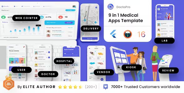 18 Template| Doctor Appointment Booking| Hospital management POS System| Medicine Delivery| Doctopro