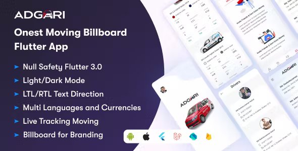 Branding & Advertising - Moving Billboard Flutter And Web Application