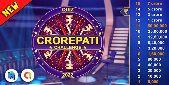Offline KBC Crorepati Quiz Game (Android Studio - Admob - GDPR)