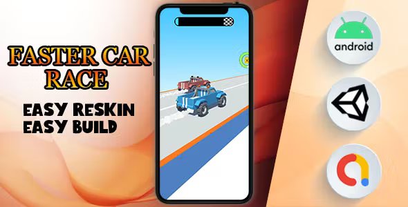 Faster Car Race - (Unity - Admob)