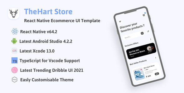 TheHart Store - React Native Ecommerce App Template UI