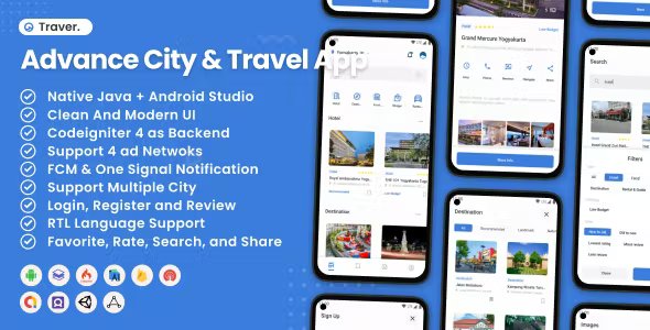 Traver - Advance City & Travel Android App