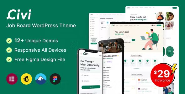 Civi - Job Board WordPress Theme