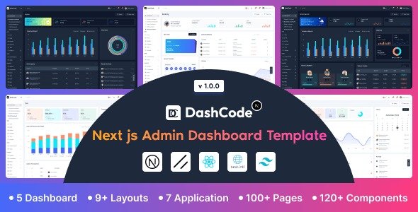 Dashcode Next – Tailwind & Next.js Admin Dashboard with shadcn UI (Typescript)