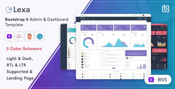 Lexa - Django Admin & Dashboard Template