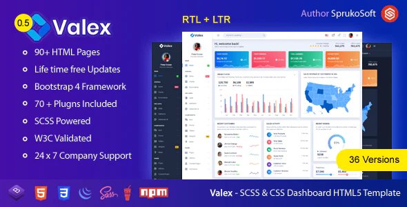 Valex – Laravel Admin Template