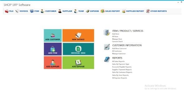 SHOP ERP management system with full project AND source code C#