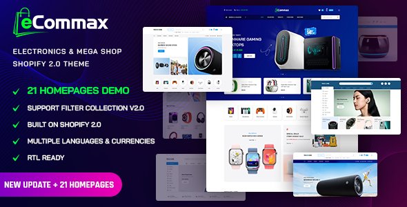 Ecommax - Electronics & Multi-Purpose Shopify Theme