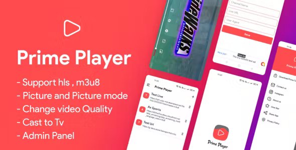 Prime Player - External Player for Prime Tv with Admin Panel