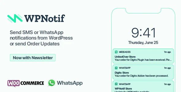 WPNotif : WordPress SMS & WhatsApp Message Notifications