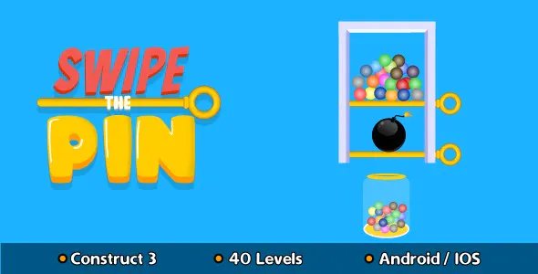 Swipe The Pin - HTML5 Game (Construct 3)