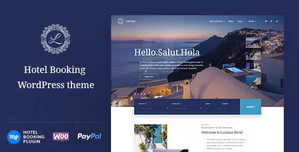 Hotel Booking WordPress Theme - Luviana