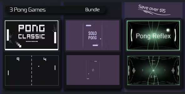 3 Pong Games Bundle - HTML5 Construct Games