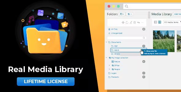 WordPress Real Media Library: Media Library Folder & File Manager for Media Management