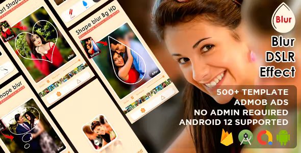 Blur Photo Editor - Blur image background like DSLR - Square Fit, Point, ShapeBlur background Edito