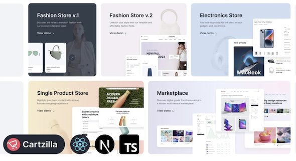 Cartzilla Multipurpose E-Commerce Template [React]