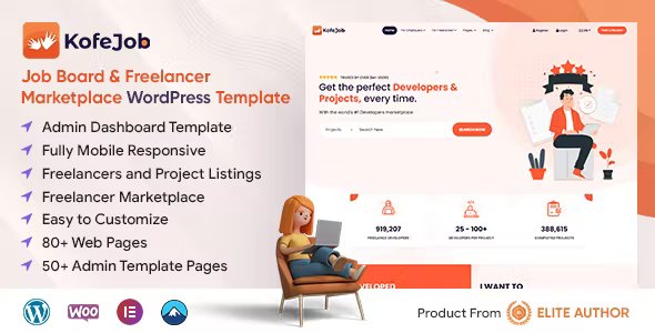 Kofejob - Freelance Marketplace WordPress Theme