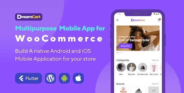 DreamCart - Flutter E-commerce Mobile App for WooCommerce