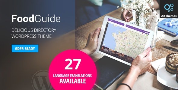 FoodGuide - Restaurant & Bars Directory WordPress Theme