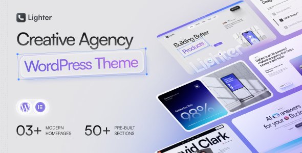 Lighter – Creative Agency & Portfolio WordPress Theme