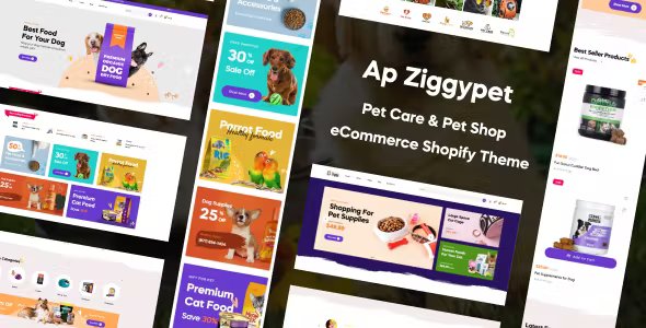 Ap Ziggypet - Pet Care & Pet Shop Shopify Theme