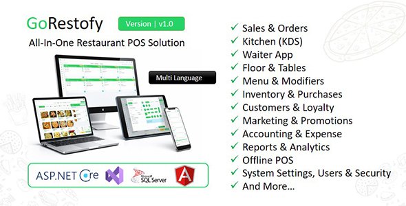 GoRestofy Restaurant POS & Management System - Multi Outlet, Billing & Kitchen Display