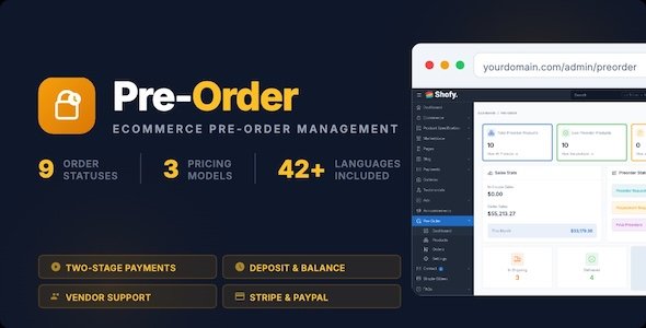 Ecommerce Pre-Order - Pre-Order Management for Botble E-commerce