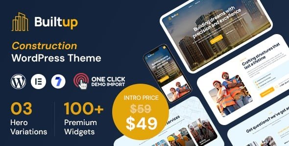 Builtup - Construction WordPress Theme