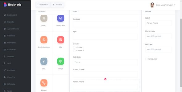 Custom Forms add-on for Booknetic – WordPress Booking Plugin for Appointment Scheduling