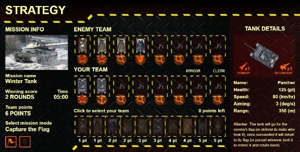 Tanks Battle Field V3.0 - HTML 5 Game (Mobile Optimised)