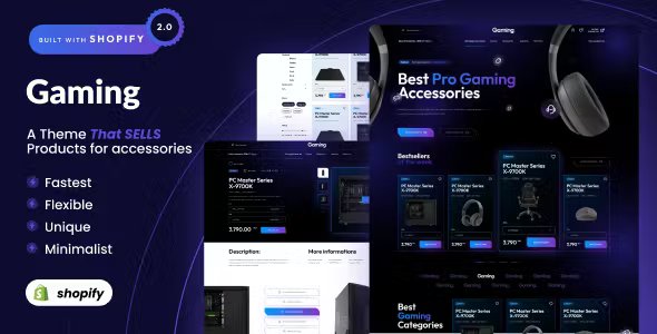 Gaming - Shopify 2.0 eCommerce Theme
