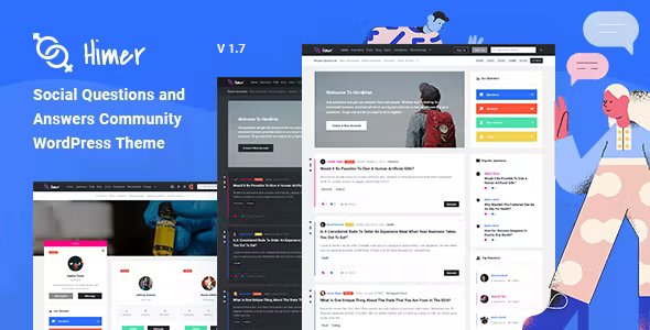 Himer - Social Questions and Answers WordPress Theme