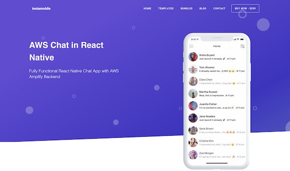 AWS Chat in React Native - Instamobile