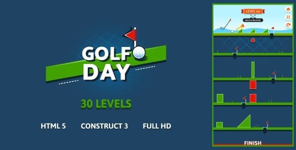 Golf Day - HTML5 Game (Construct3)