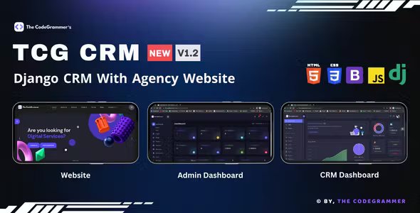 TCG CRM - Django CRM With Agency Website