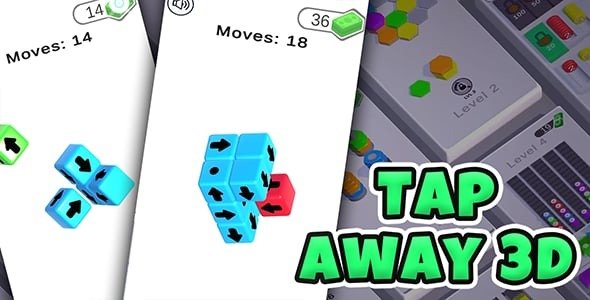 Tap Away 3D - HyperCasual Puzzle Game - Unity