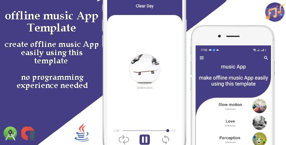 offline music App template with admob