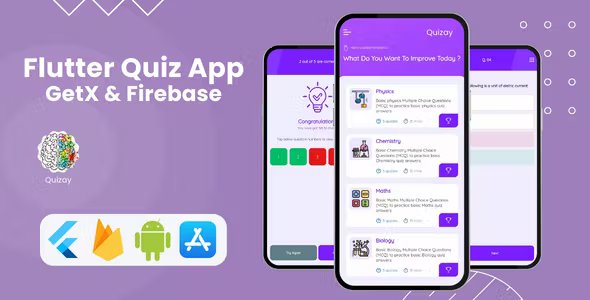 Quizay - Quiz App - Flutter & Firebase - Android & iOS
