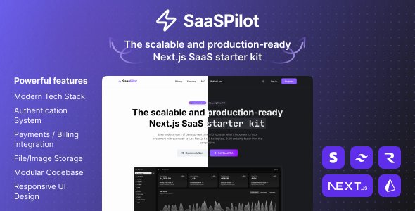 SaasPilot - Next.js SaaS starter kit (Mongo db, PostgreSQL, Supabase, Stripe)