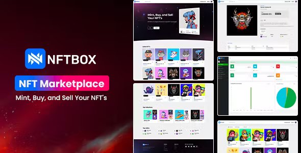 NFTBOX - NFT Marketplace Script + 7 Module