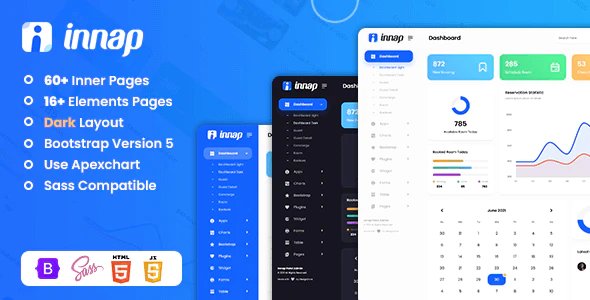 Innap - Hotel Admin Dashboard Bootstrap 5 Templates
